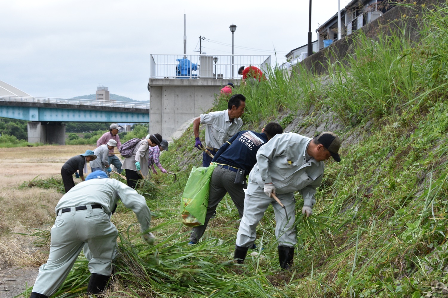 美しいまちづくりを地域の力で－第54回河川清掃を行いました | 津山市